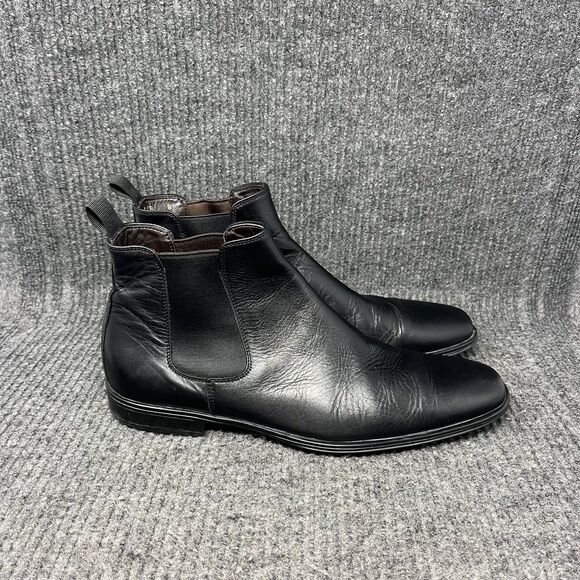 To Boot New York Chelsea Ankle Boots Black Leather Shelby Mens Size 8 - Picture 1 of 9
